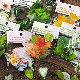 Pick Light Plant Copper Plate Sticker Leaf Language Light Song Series Natural Hand Account Material DIY 30 Pieces 8 Options