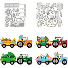 Трафареты для резки штампов из углеродистой стали для тракторов, для diy scrapbooking, Фотоальбом, декоративная бумага для тиснения, цвет нержавеющей стали