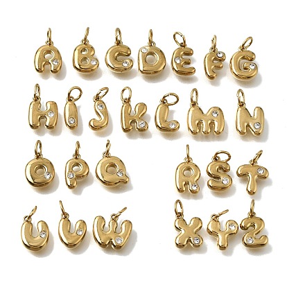 304 из нержавеющей стали Кристалл Rhinestone подвески, подвески с буквой az~z