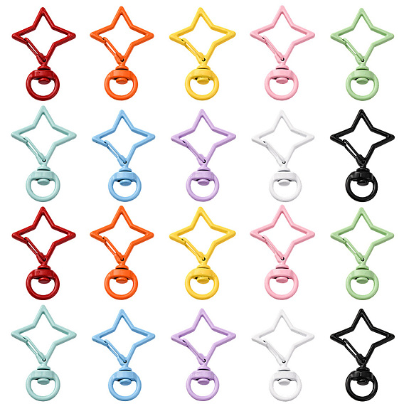 20 шт. 10 цвета звездная краска для выпечки сплав поворотные застежки