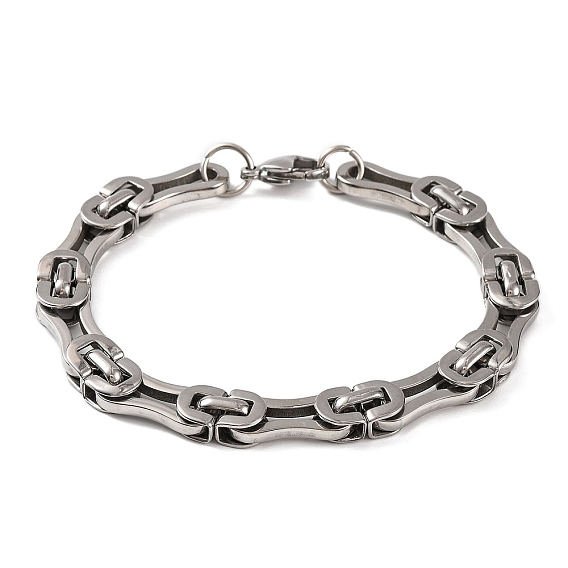 201 из нержавеющей стали византийские браслеты цепи, с 304 нержавеющей стали застежки