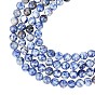 Natural Blue Spot Jasper Beads Strands, Round