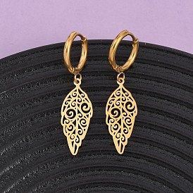 Серьги из 304 нержавеющей стали, лист, ионное покрытие (ip)