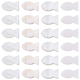 50Штуки из натуральных пресноводных ракушек, рыба