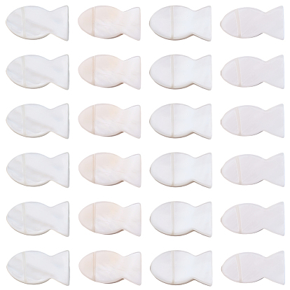 50Штуки из натуральных пресноводных ракушек, рыба