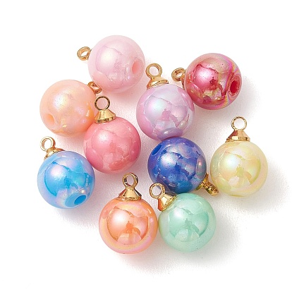 Непрозрачные акриловые подвески, круглые подвески