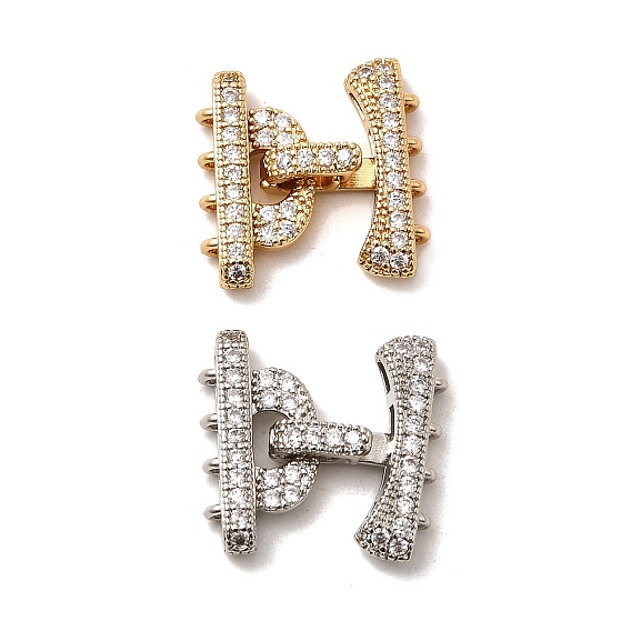 Латунное микропейв, прозрачный кубический цирконий, складные застежки, придерживаться