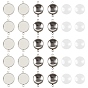 DIY Links Connectors Making Kits, with Transparent Glass Cabochons, Brass Cabochon Connector Settings