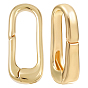 2Pcs Brass Spring Gate Rings, Oval