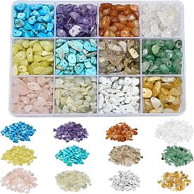 276G 12 Style Natural & Synthetic Gemstone Beads, Chips