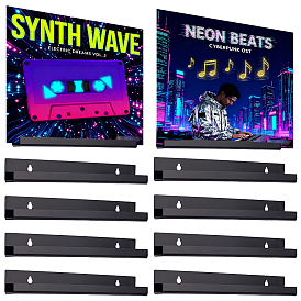 10шт. акриловая настенная подставка для пластинок, с винтами