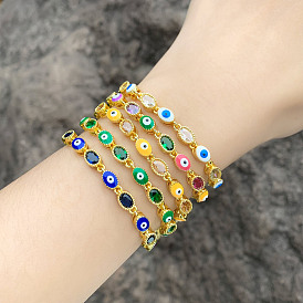 Colorful Evil Eye Bracelet for Women - Fashionable and Personalized