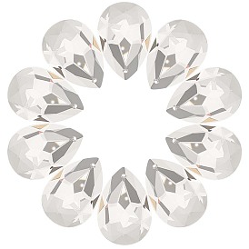 10 шт. Прозрачные стеклянные подвески, граненые, слеза, для люстры хрустальные подвесные подвески