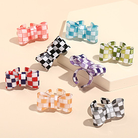 Открытые кольца-манжеты из смолы для женщин, бантом