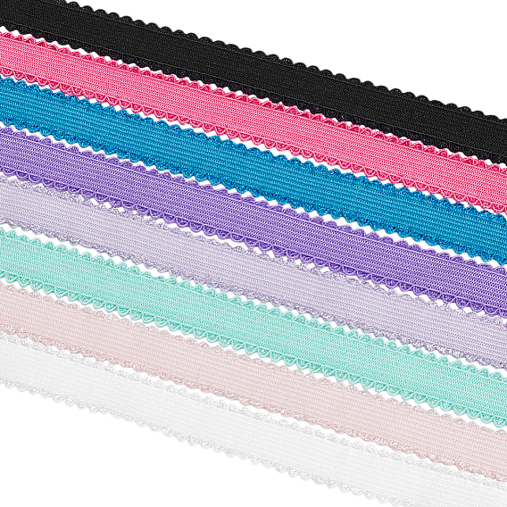 8шт. 8 цвета плоская нейлоновая кружевная отделка, для украшения одежды