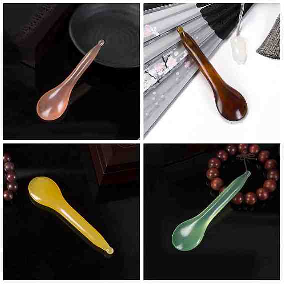 Акупунктурные ручки из смолы, инструменты для массажа триггерных точек для рельефа лица и тела