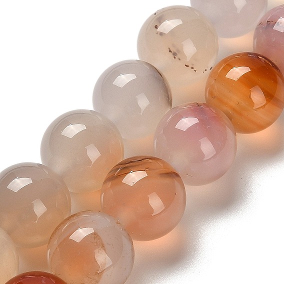 Природный агат бисер нитей, круглые