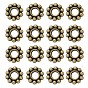 Alliage de perles d'entretoise de style tibétain, fleur