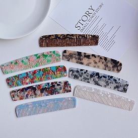 Marble Pattern Anti-static Hair Comb, Portable and Minimalist Tortoise Shell Color Comb