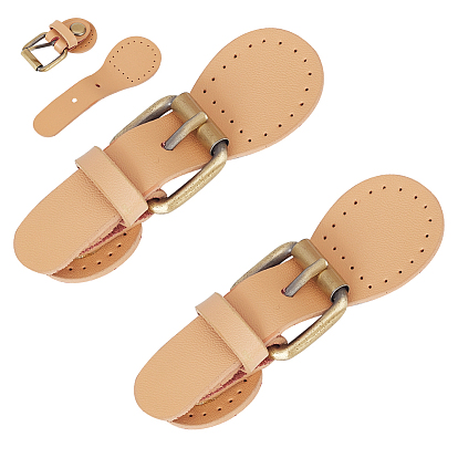 Яловая кожа, пришивные роликовые пряжки для сумок, застежка на кошельке, с латунной фурнитурой 