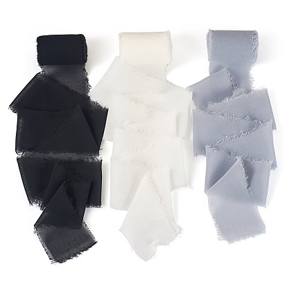 3 рулоны 3 цвета полиэфирной ленты, для аксессуаров для одежды, украшение подарка