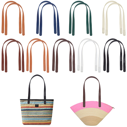 18Pcs 9 Colors PU Leather Bag Handles