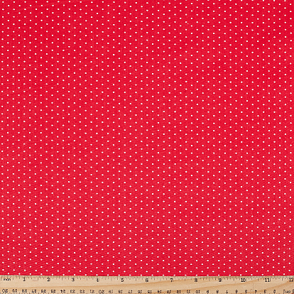 1M Polka Dot Pattern Cotton Fabric, Garment Accessories, for DIY Crafts