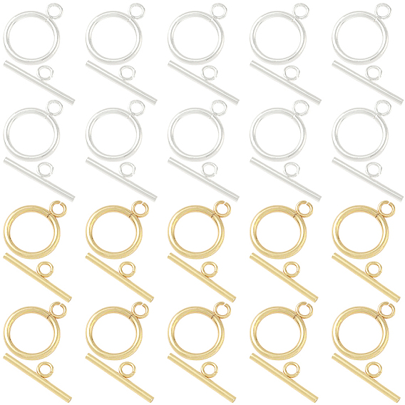 20 наборы 2 цвета 304 застежки-тоглы из нержавеющей стали