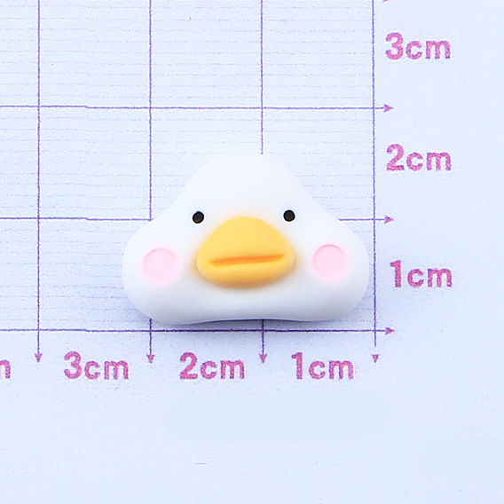 Opaque Resin Cabochons, Duck