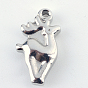 201 Stainless Steel Christmas Reindeer/Stag Pendants