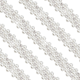 Поделки украшения аксессуары, пластиковая имитация жемчуга из бисера отделка нитками гирлянды, со стразами