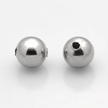 Perles rondes en acier inoxydable chirurgical