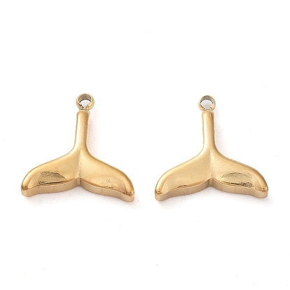 304 Stainless Steel Charms, High Polished Fishtail Charm