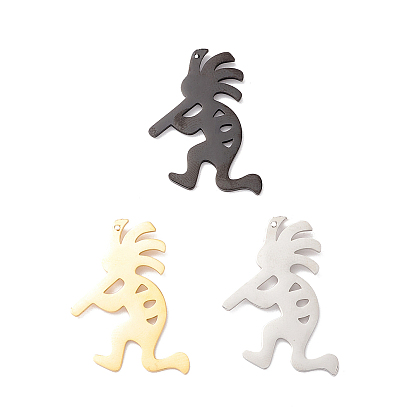 Pendentifs en acier inoxydable, Kokopelli