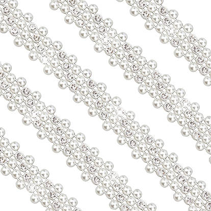 Поделки украшения аксессуары, пластиковая имитация жемчуга из бисера отделка нитками гирлянды, со стразами