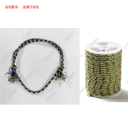 Elaboración de pulseras con cordón de polialgodón