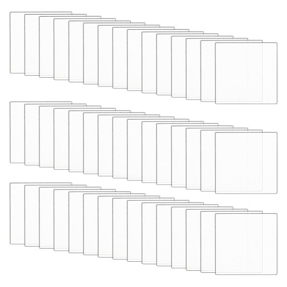 50 прозрачные акриловые подставки для фигурок, квадратный