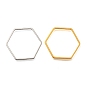Латунные соединительные колечки, шестиугольник