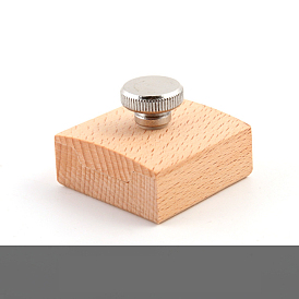 Wooden Sandpaper Grinding Block, with Stainless Steel Screw for Fixed Sandpaper Grinding Tool