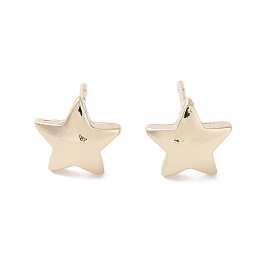 Star Alloy Studs Earrings for Women, with 304 Stainless Steel Pins