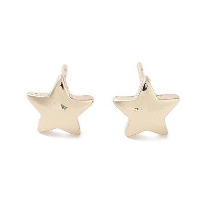 Boucles d'oreilles en alliage étoile pour femmes, avec 304 broches en acier inoxydable