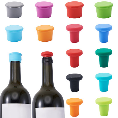 14шт. 14 стили силиконовые пробки для бутылок, колонка