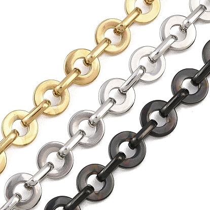 201 Плоские круглые звенья цепей из нержавеющей стали, ионное покрытие (ip), несварные, с катушкой