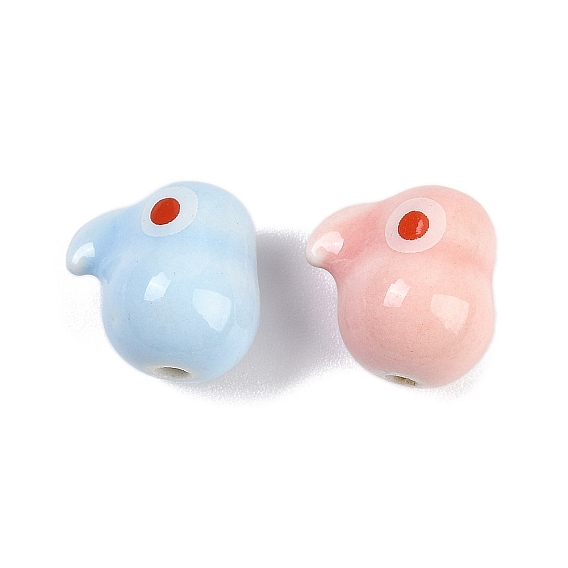 Фарфоровые бусины ручной работы, форма кролика, фантазии античного стекла фарфора