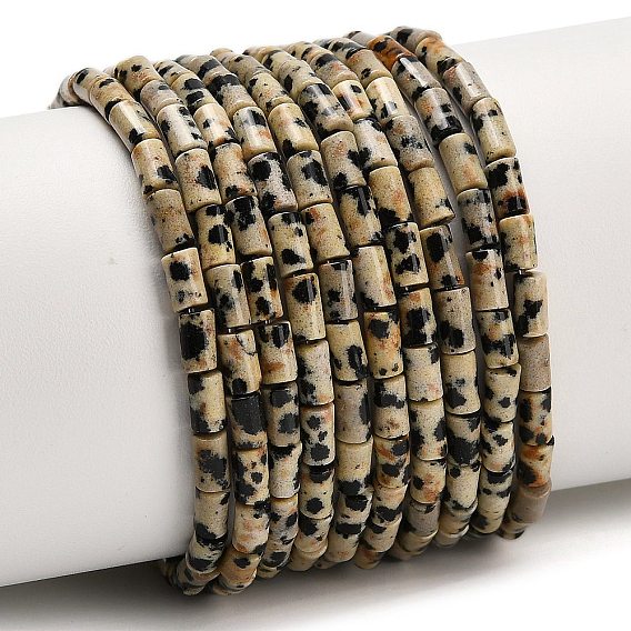 Природные яшмы далматин бисер нитей, колонка