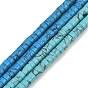 Синтетических нитей бирюзовые бусы, диск, Heishi бусы