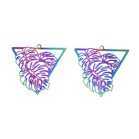 Ионное покрытие (ip) 201 филигранные подвески из нержавеющей стали, гравированные металлические украшения, лист