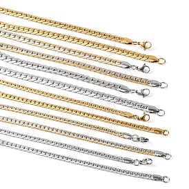 304 Stainless Steel Twist Chain Necklaces for Women