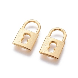 Alloy Pendants, Lead Free and Cadmium Free, Padlock, about 19mm long, 11mm wide, 1.5mm thick