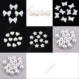 7 Stile ABS-Kunststoff-Imitationsperlen, Mischformen